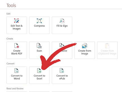 convert pdf to excel 2