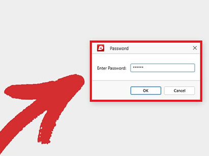 Removing password from a PDF - step 1