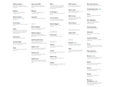 The tools within Sejda PDF Desktop